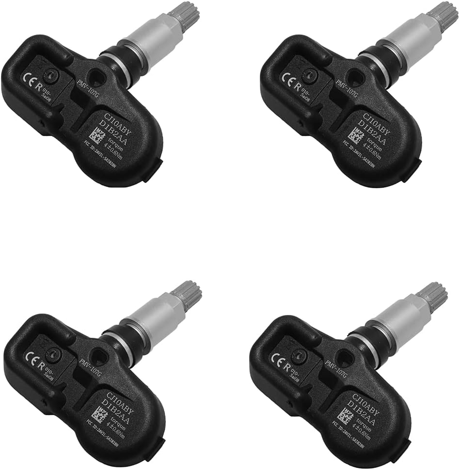42753-STK-A04 TPMS Tire Pressure Monitor Sensor PMV-107G 4PCS For Honda Pilot 2009-2014 2015 Alloy Acura MDX 2007-2013 TSX 2007-2014 RDX 2007-2012 2008 2010 2011 315MHz 42753STKA03 42753TL2A52 Pack of 2