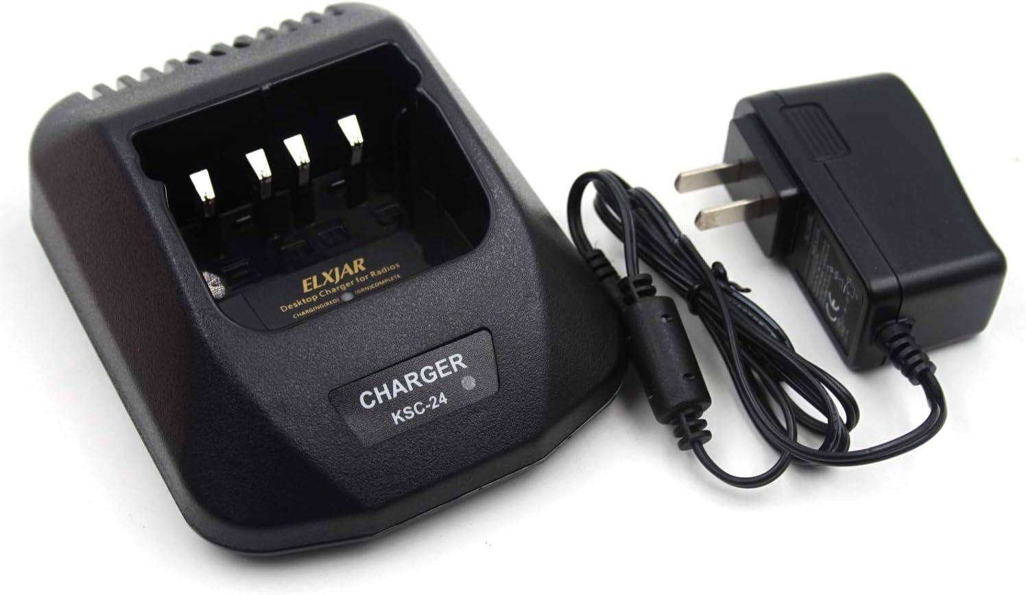 (2-Pack) KSC-24 Rapid Quick Charger for Kenwood Battery Two Way Radio KNB14 KNB15 KNB16 KNB17A KNB17B KNB20N KNB21N KNB22N TK2100 TK3100 TK272 TK372 TK373 TK280 TK380 TK290 TK390 TK480 TK481 Pack of 2