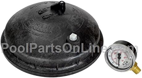 Paramount 005302430003 Replacement Complete Dome Lid with PSI Gauge, Black