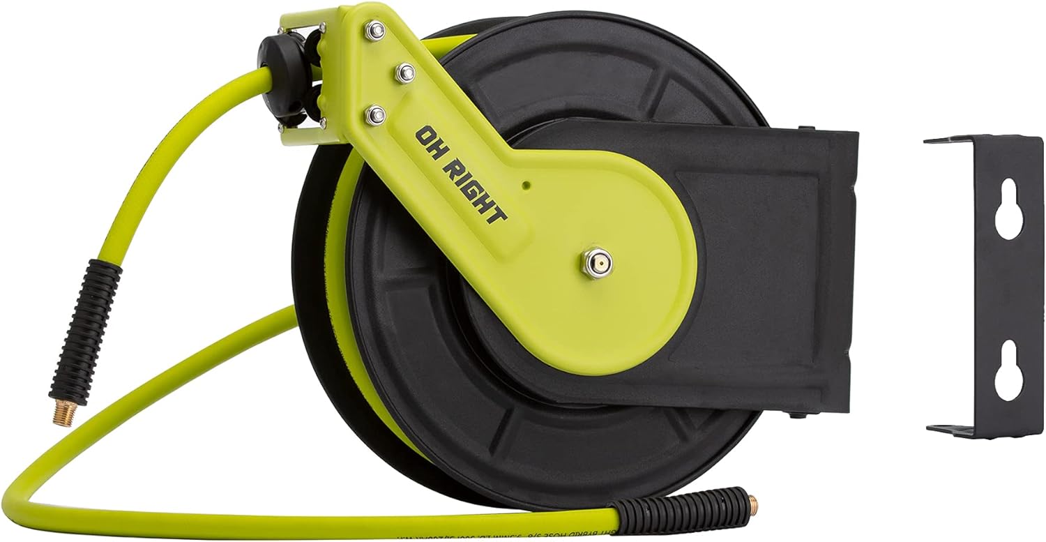 Oh right Retractable Air Hose Reel 3/8