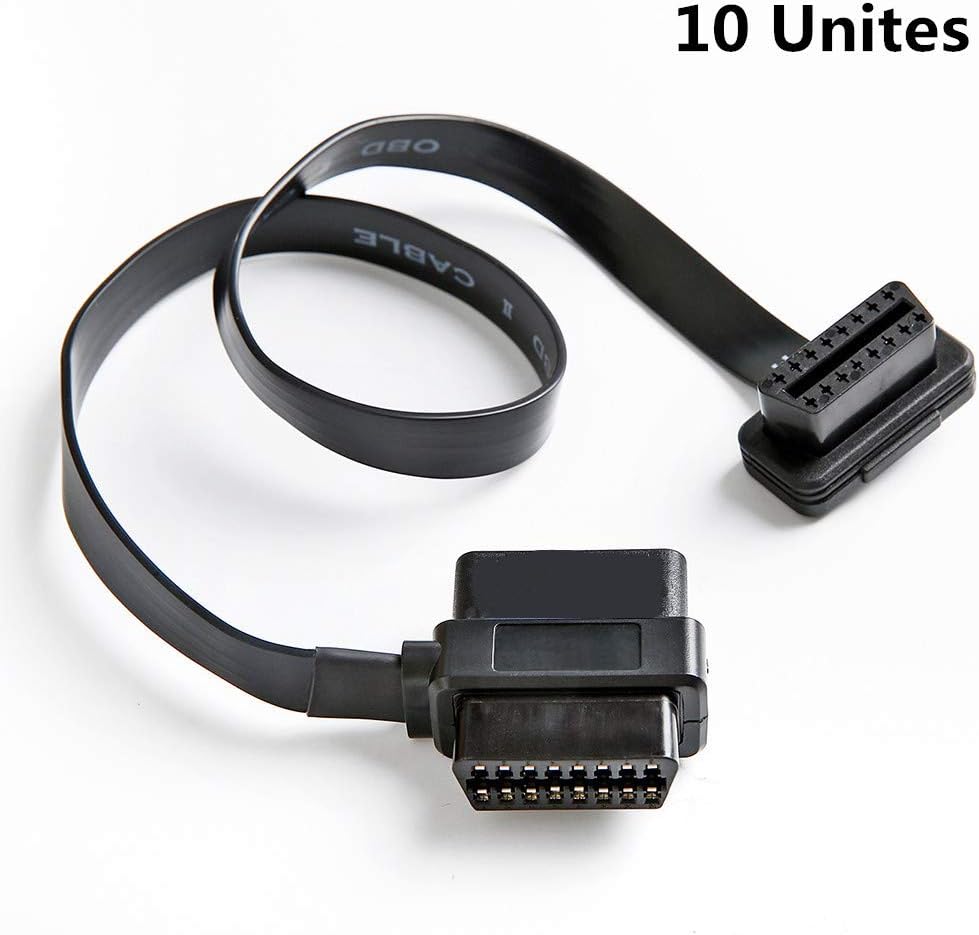 bbfly-A9 OBD II OBD2 16 Pin Splitter Extension 1x Male and 2X Female Extension Cable Adapter (2FT/60CM) (10 Pack) Pack of 2