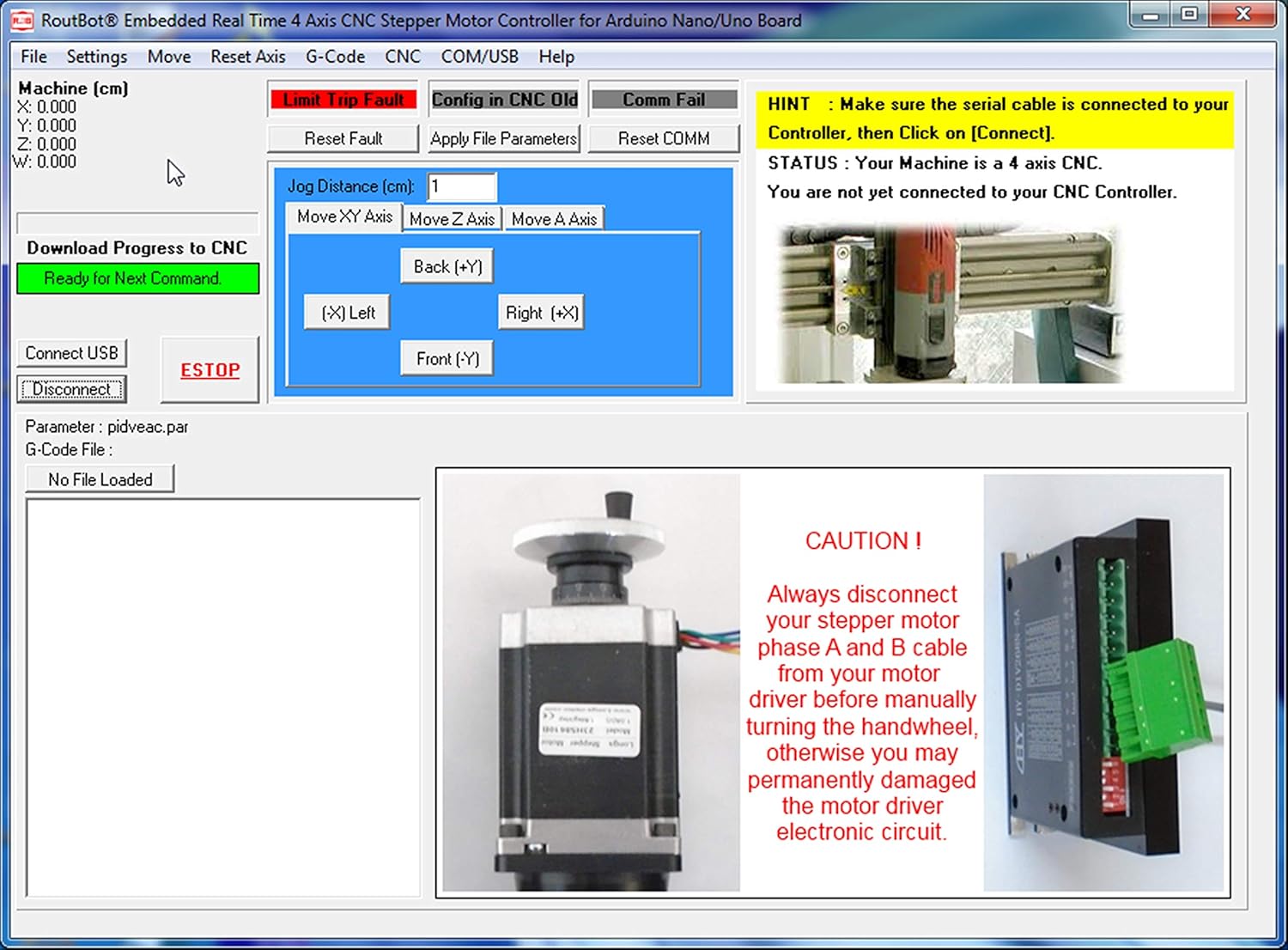 Arduino Uno Nano 4 Axis Stepper Control CNC Mill G-Code Translator A4988 Compatible Easy to Use and Friendly Software Pack of 2