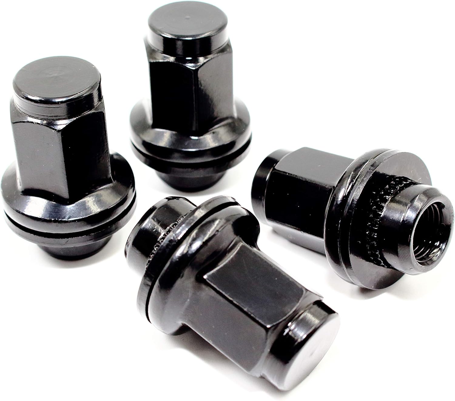 Set of 20 Veritek 14x1.5mm OEM Style Factory 1.80 Inch 7/8 22mm Hex Mag Washer Replacement Black Lug Nuts for Toyota Sequoia Landcruiser Tundra Lexus LX Pack of 2