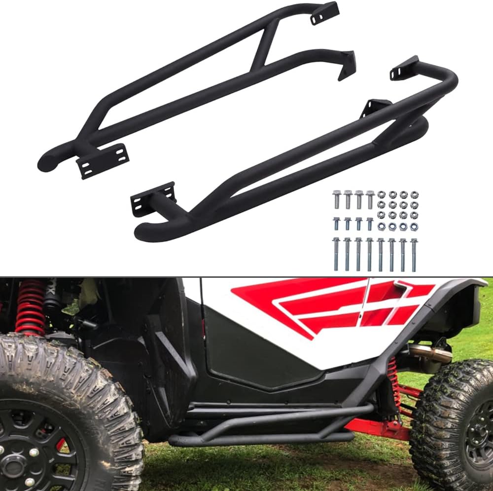 ELITEWILL Nerf Bars Rock Sliders with Wrinkle Black Powder Coating Fit for 2019+ Honda Talon 1000R / 1000X