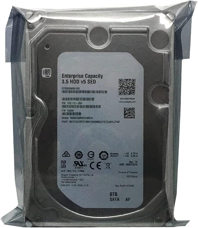 MDD MaxDigitalData - (ST8000NM0105) 8TB 7200RPM 256MB Cache SATA 6Gb/s 3.5in Enterprise Hard Drive - 5 Years Warranty (Renewed)
