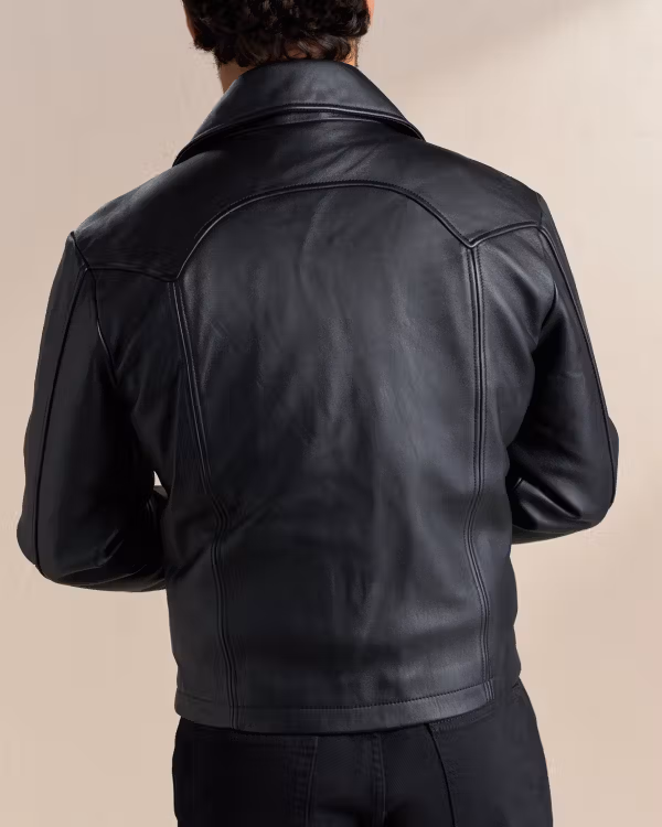 Men's Western Leather Moto Jacket