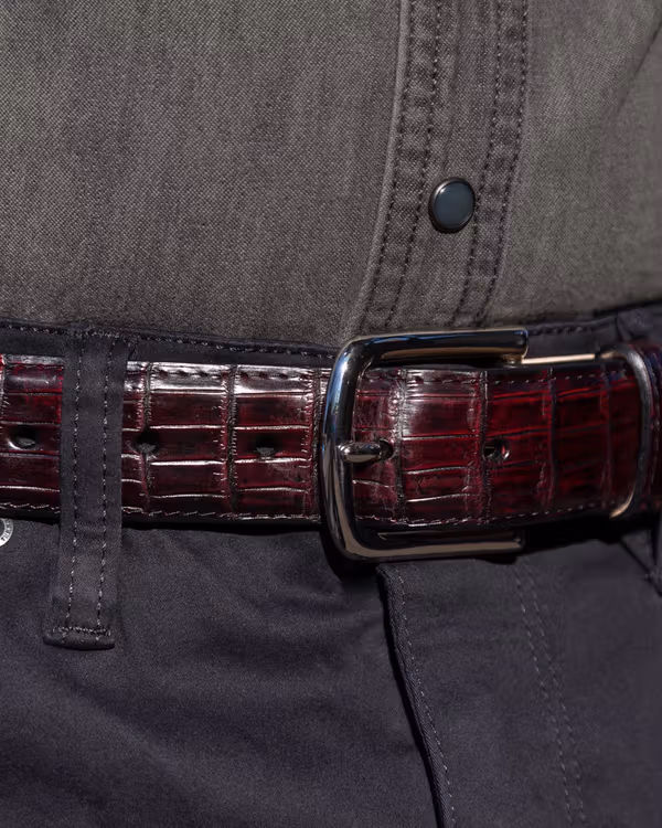 Men's Crocodile Belt