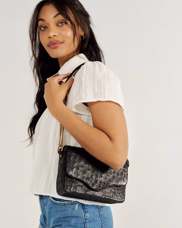 Ostrich Shoulder Bag