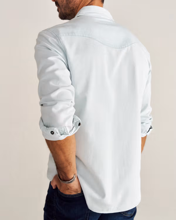 Men's Denim Pearl Snap