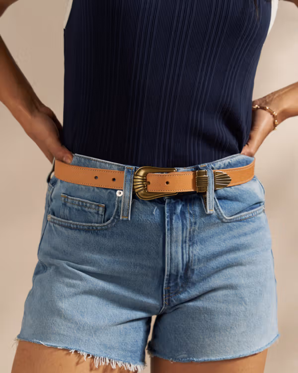Women's 1" Art Deco 3 Piece Belt