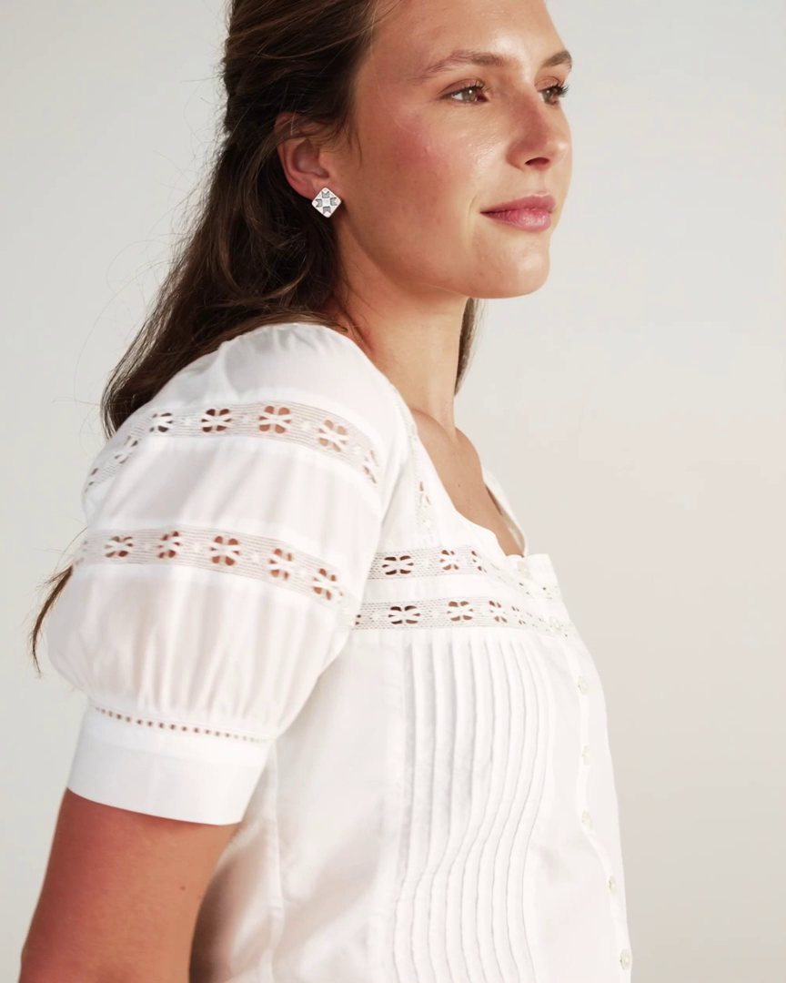 Women's Cotton Poplin Top