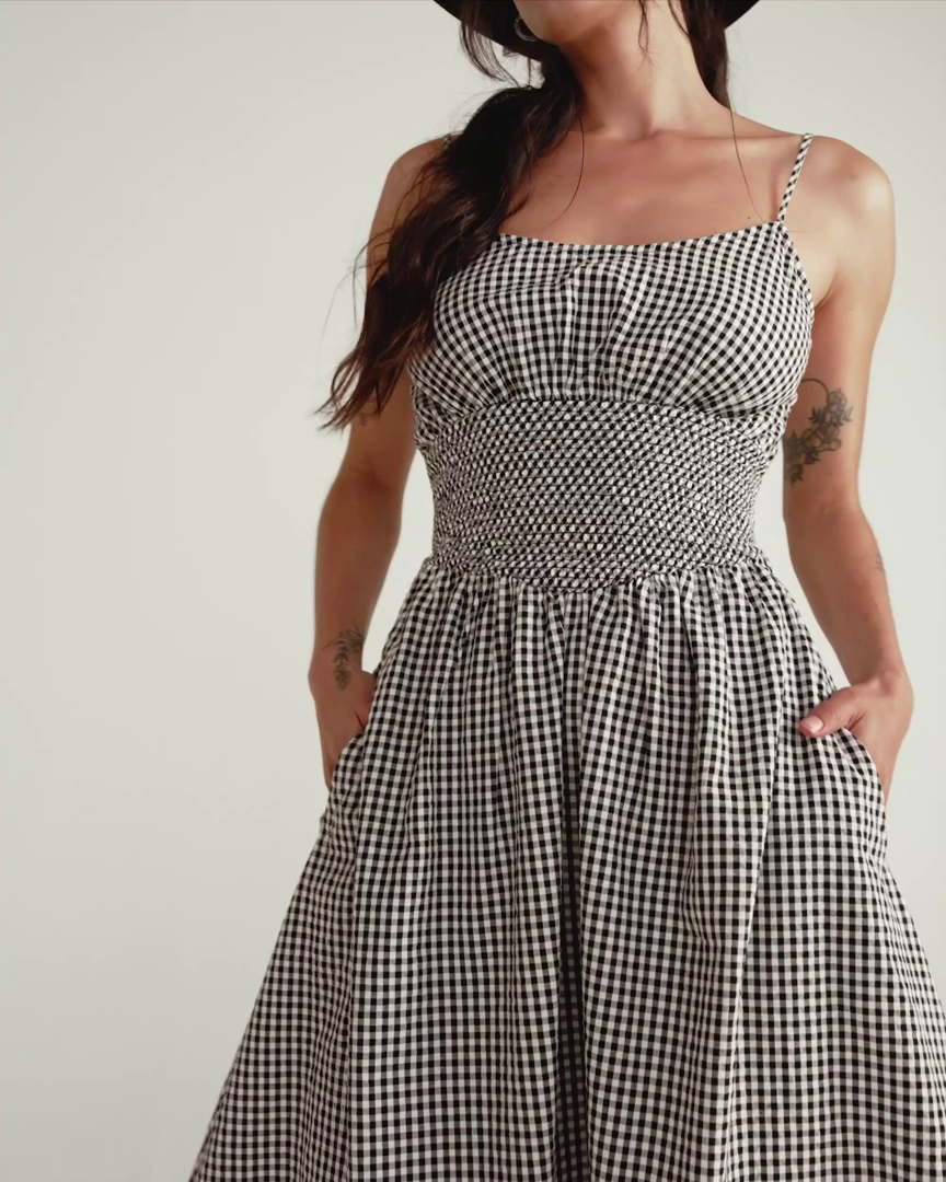 Women's Tiered Midi Dress