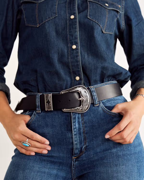 Women's Western 3 Piece Belt