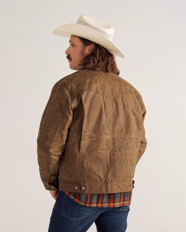 Men's Buckaroo Waxed Canvas Trucker Jacket