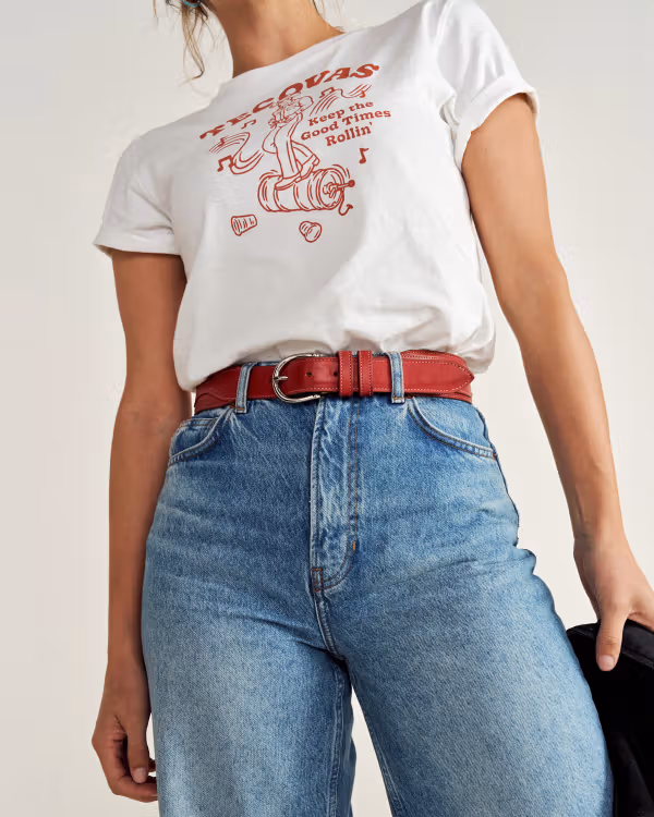 Women's Rose Inlay Belt