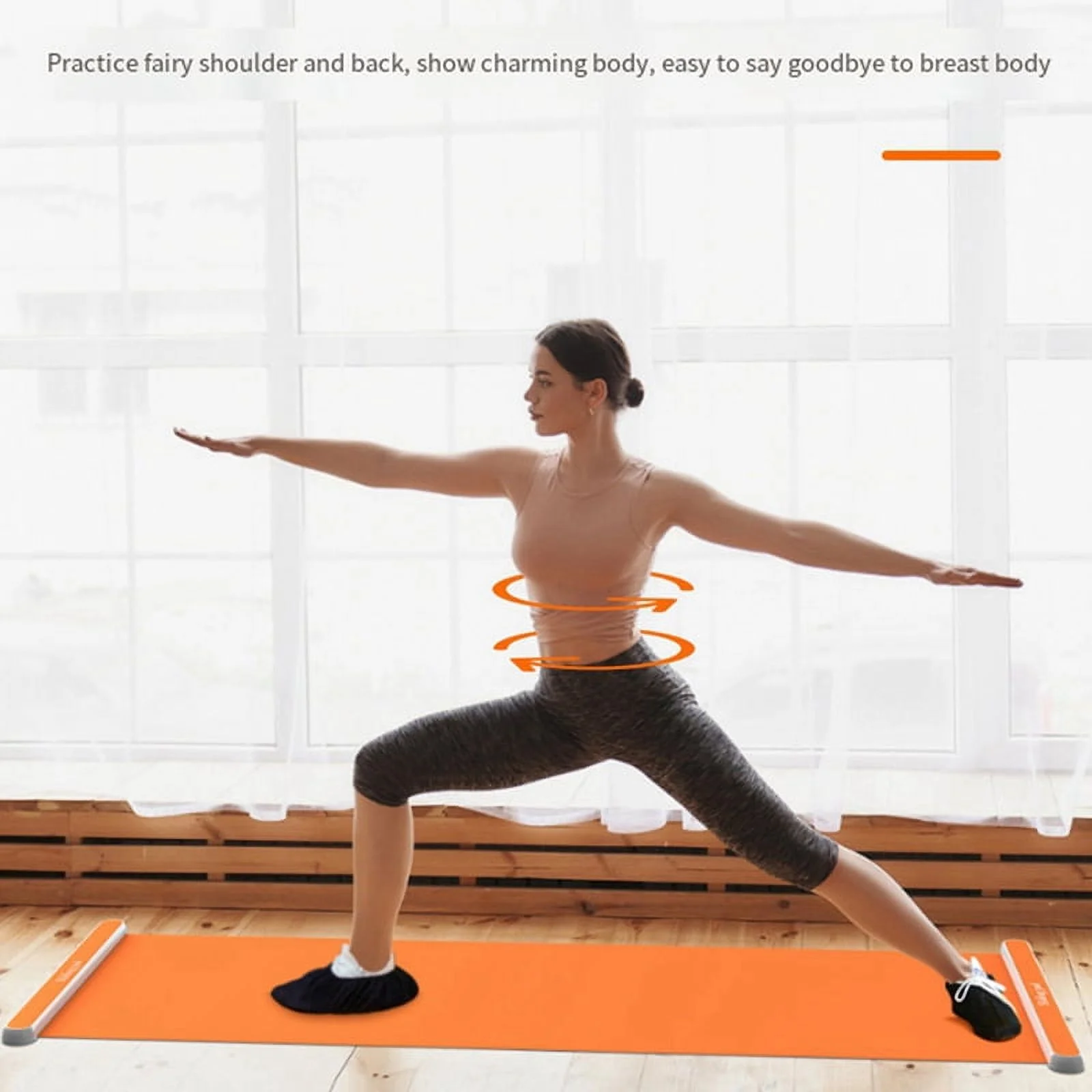 Yoga Sliding Mat Indoor Sport Speed Skating Training Board Mat Ice Hockey Roller Skating Leg Exercise 200cm Pink