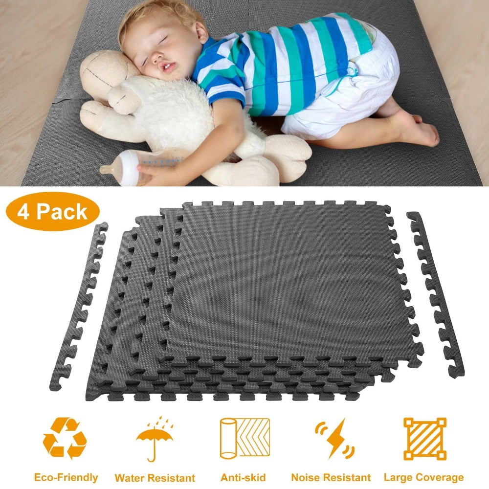 Household Solid Color Living Room Bedroom Gym  Environmental Protection Splicing Yoga Mat Baby's Game Foam Anti Fall and Anti Slip Mat
