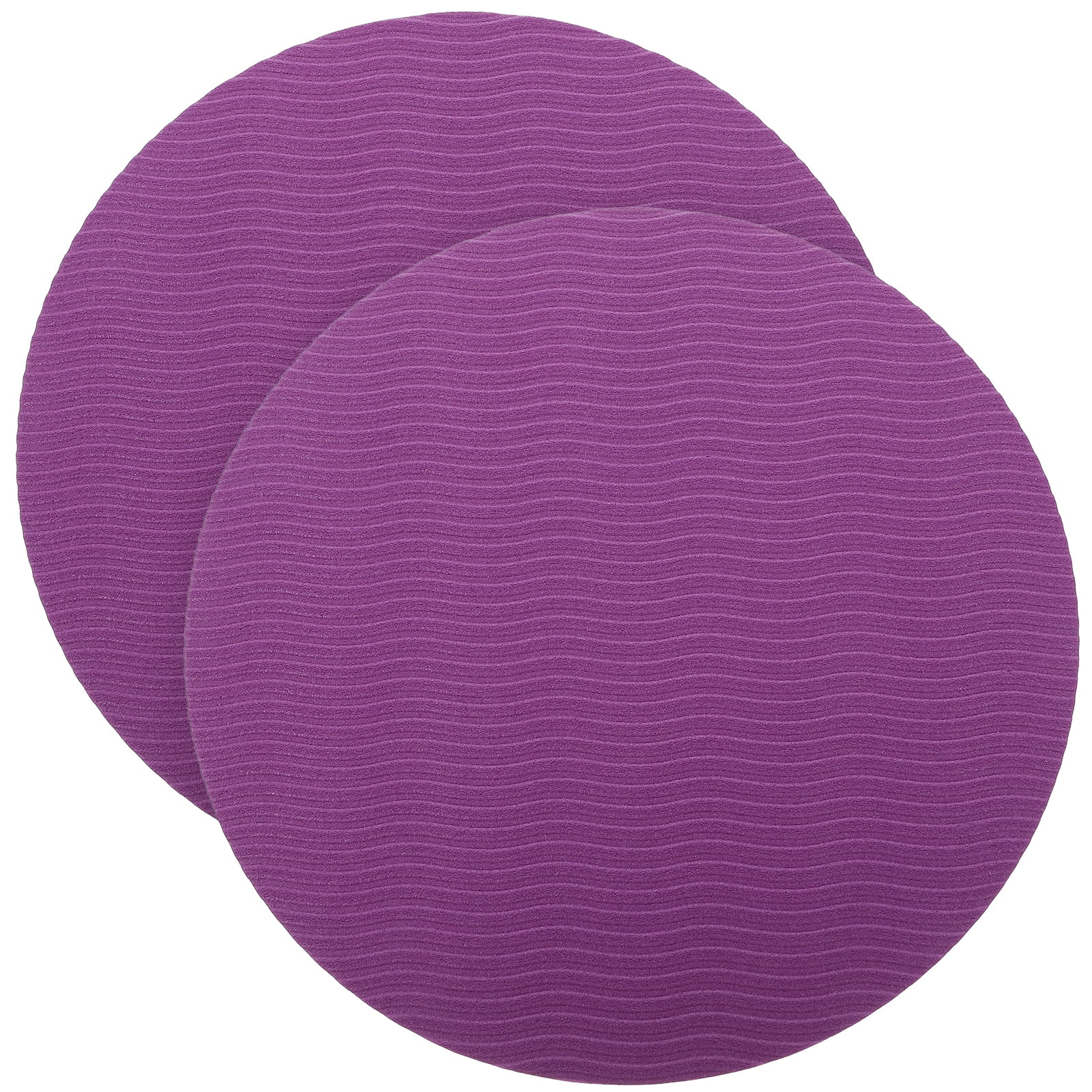 2 Pcs Yoga Pad Kneeling Support Mat Thick Kids for Exercise Work Purple