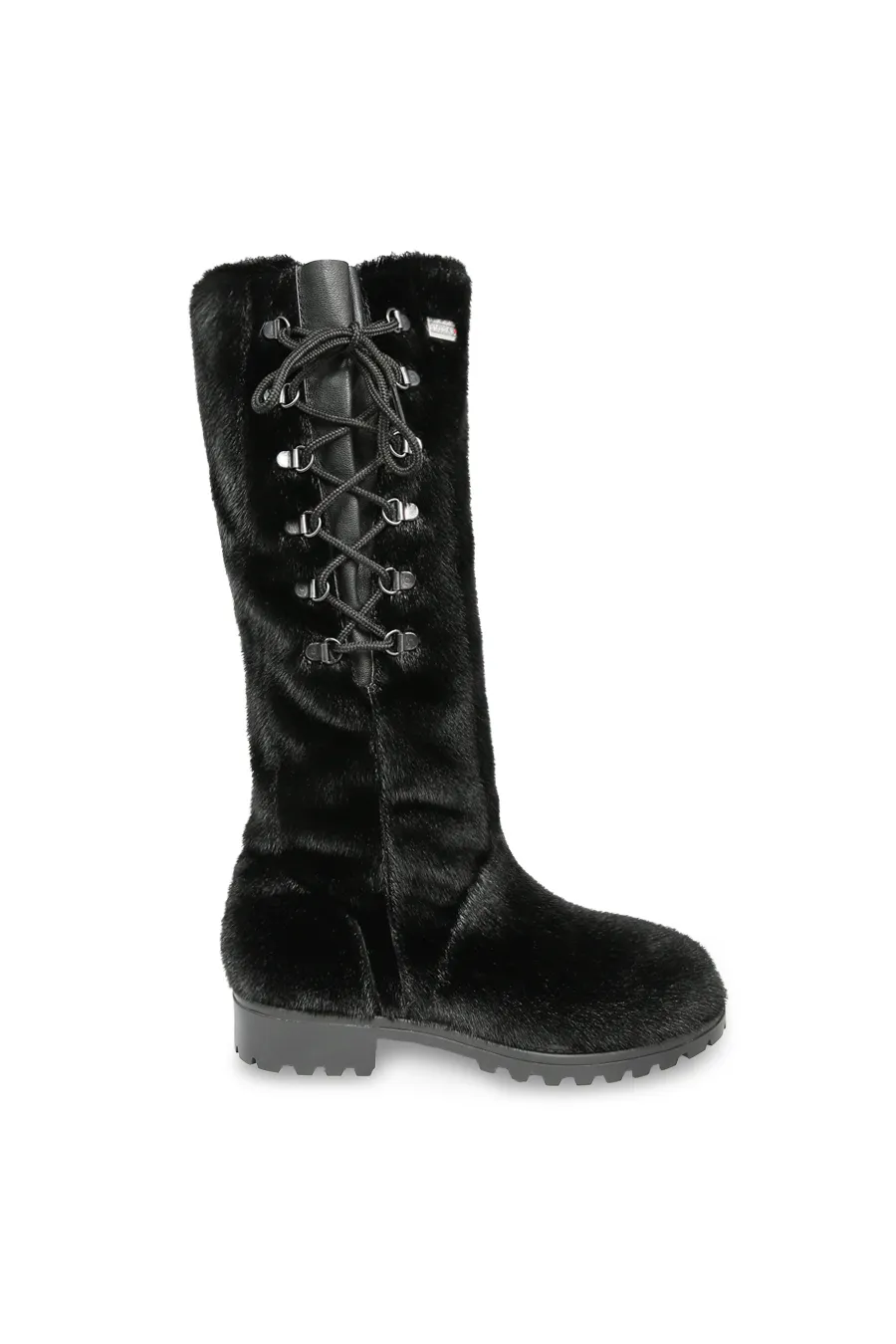 Bottes en fourrure de Loup Marin noir - Margot