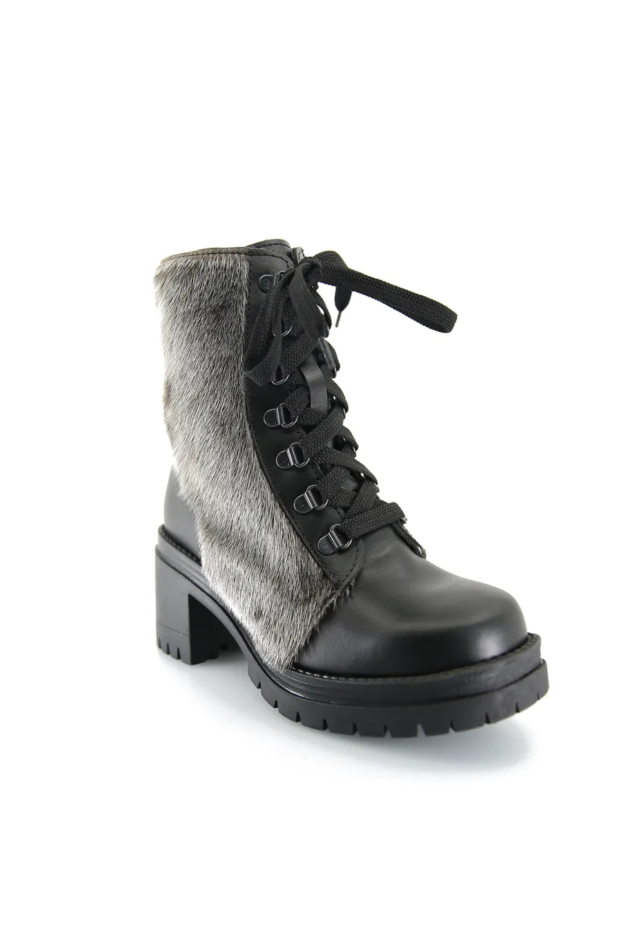 Bottillons en fourrure de Loup Marin naturel - Zoé