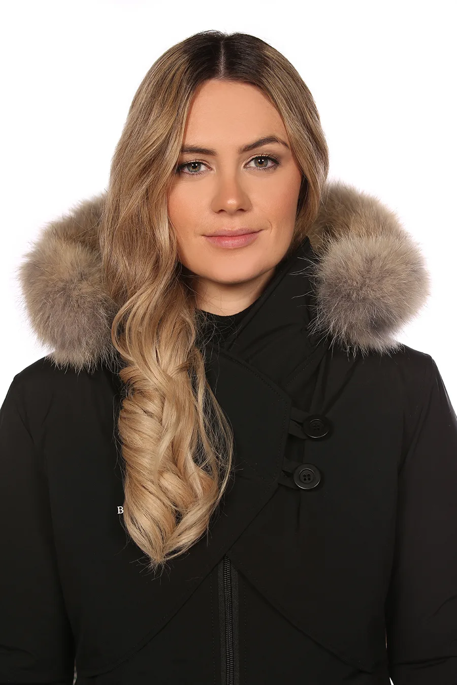 Bande en fourrure de Coyote naturel (28 PO)