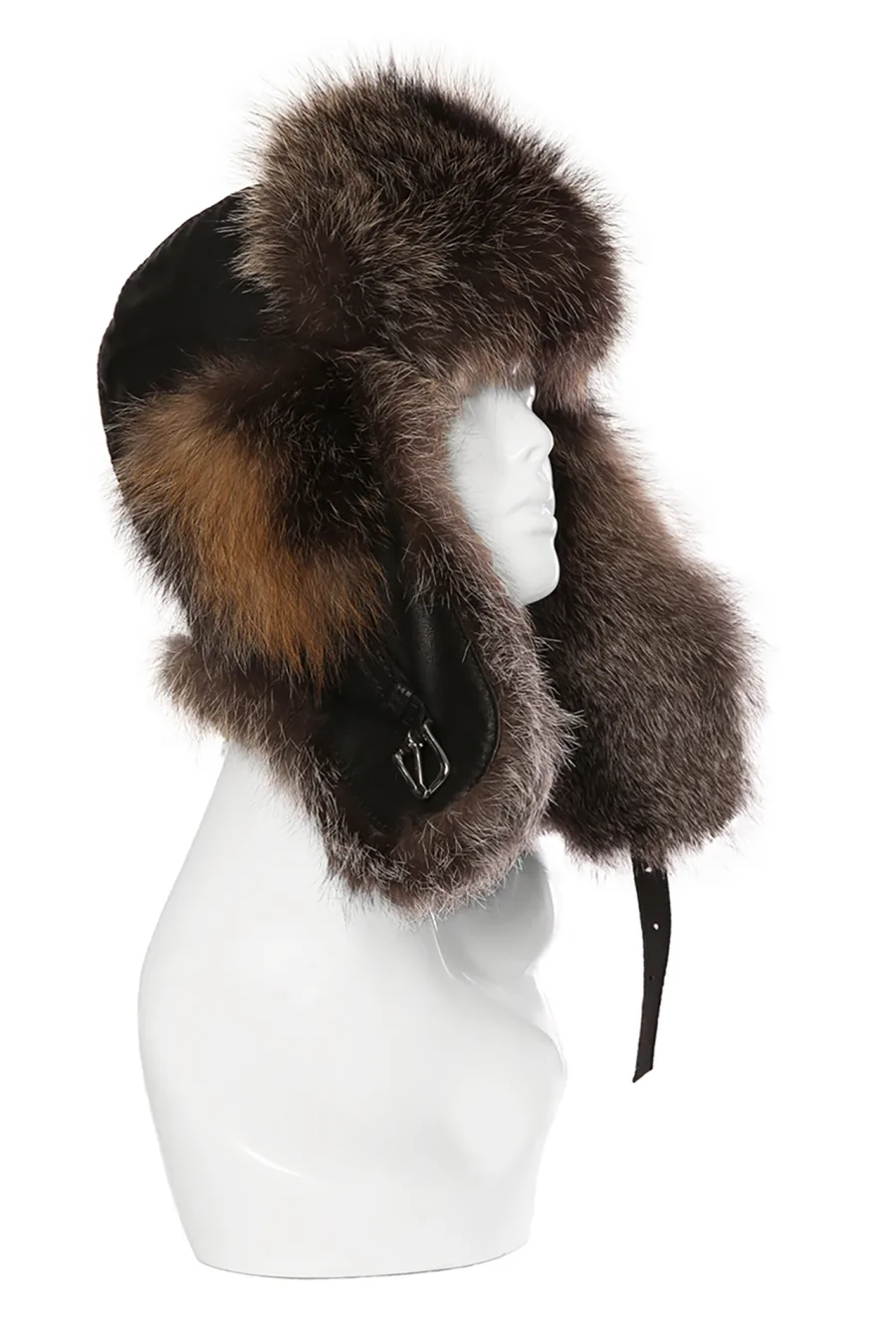 Chapeau en fourrure de Renard Croisé - Aviateur