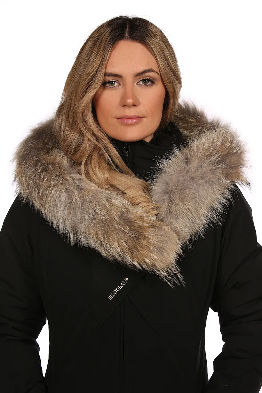 Bande en V fourrure de Coyote