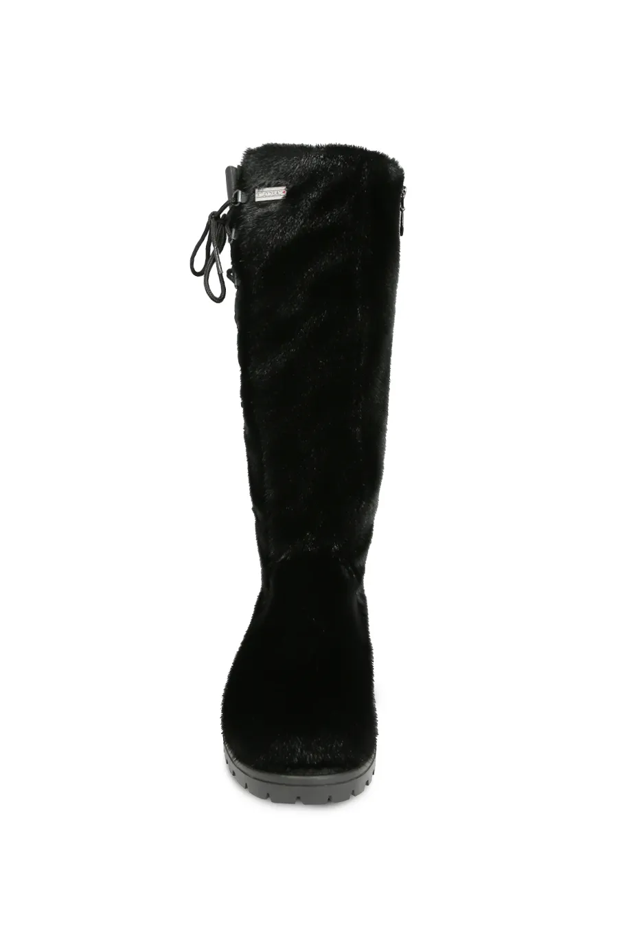 Bottes en fourrure de Loup Marin noir - Margot
