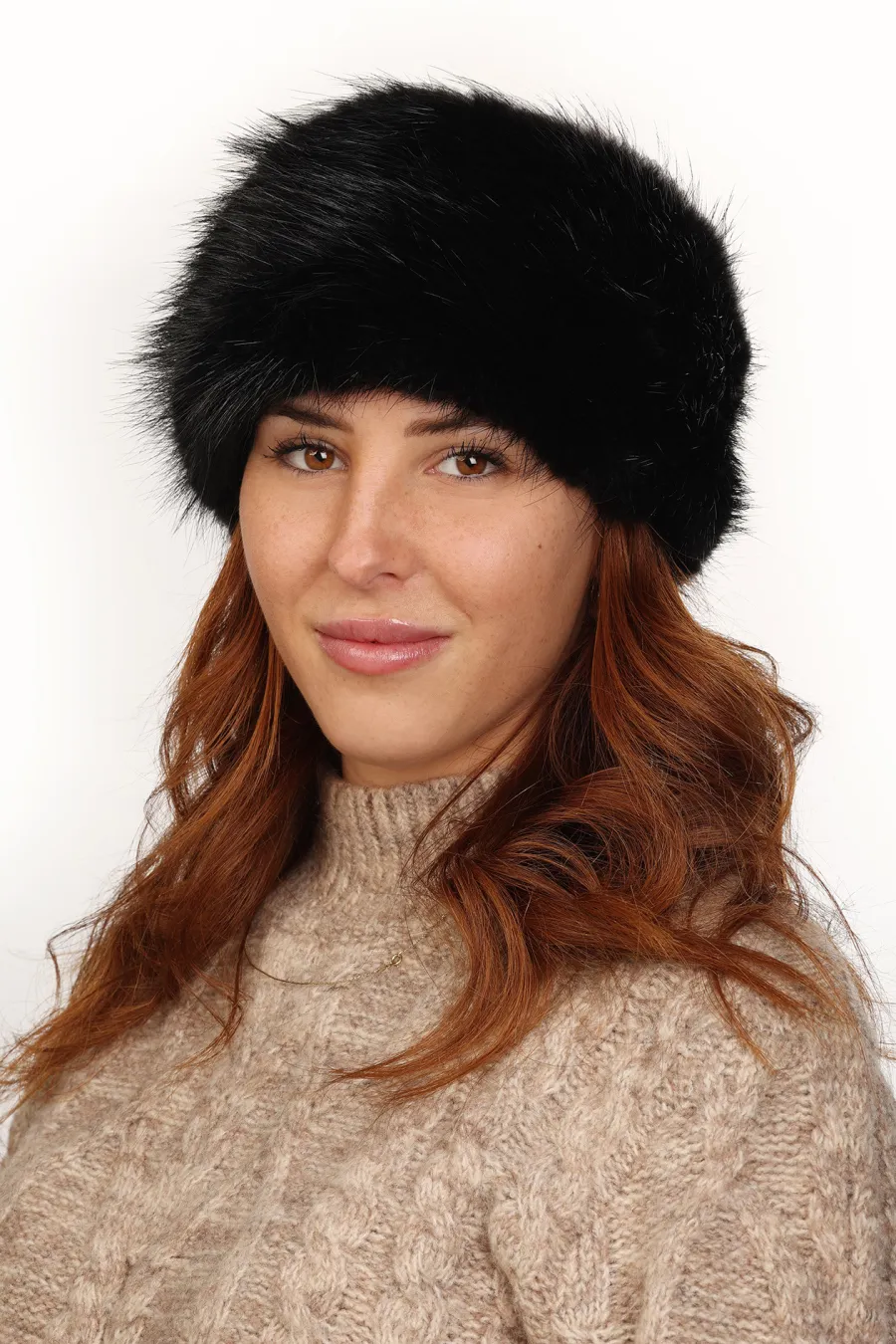 Bandeau en Castor Noir