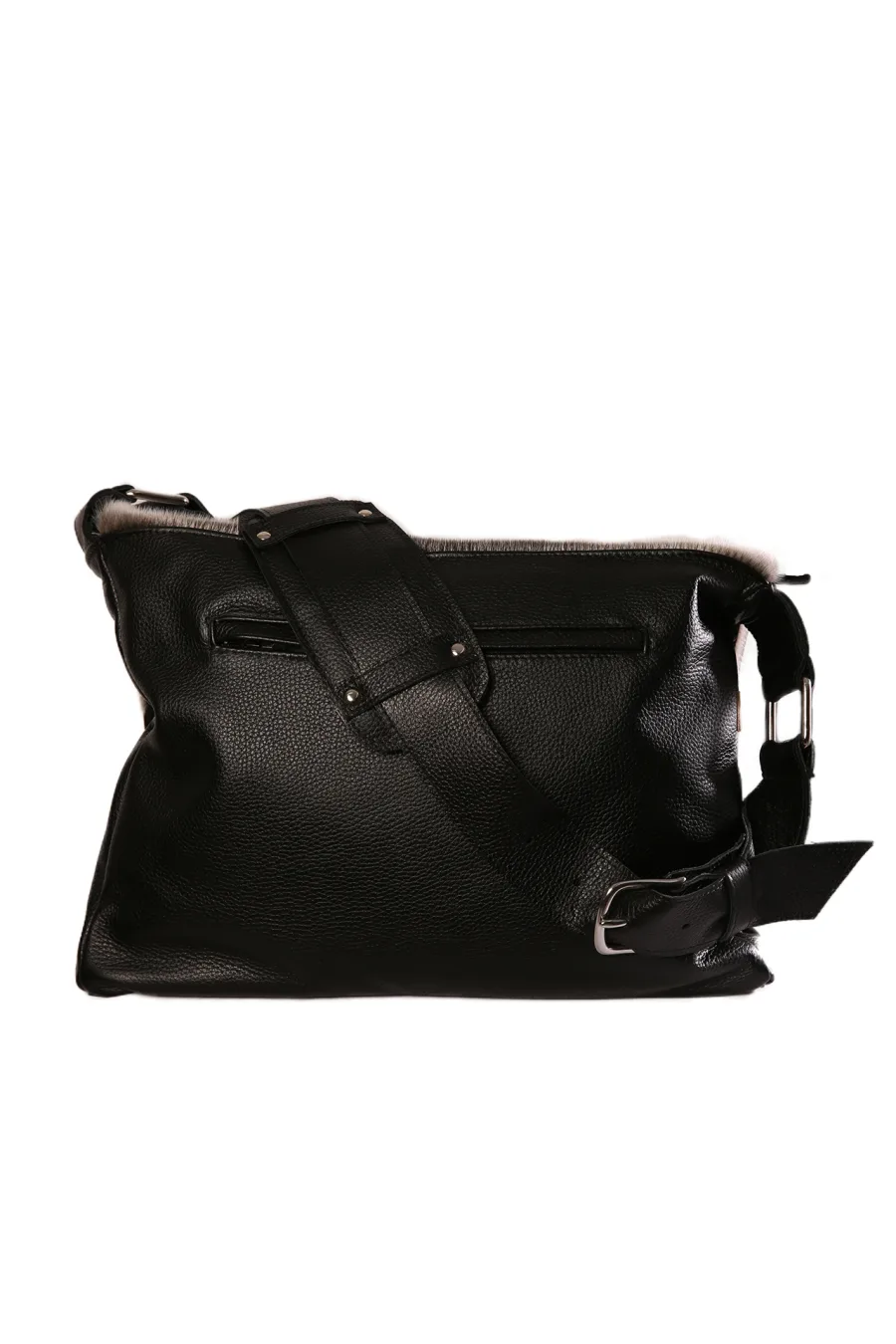 Sac de transport Pascal en cuir et Loup Marin naturel