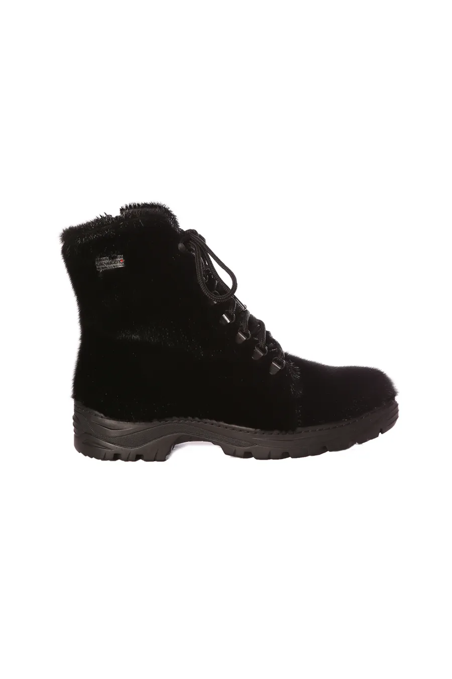 Bottes en fourrure de Loup Marin noir - David