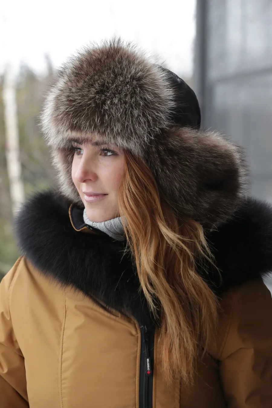 Chapeau en fourrure de Raton Laveur - Masai