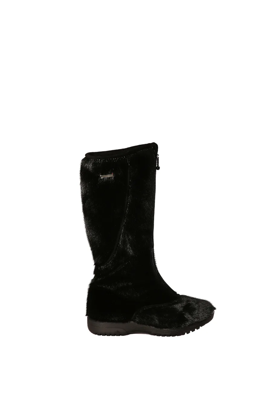 Bottes en fourrure de Loup Marin noir - Kiona