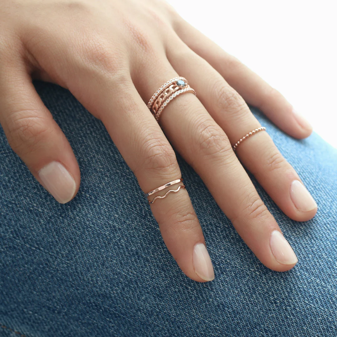 Thin Wave Ring- Sterling Silver