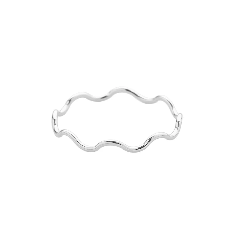 Thin Wave Ring- Sterling Silver