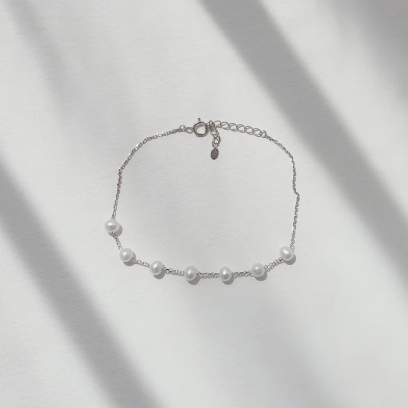 Freshwater Pearl Bracelet- Sterling Silver