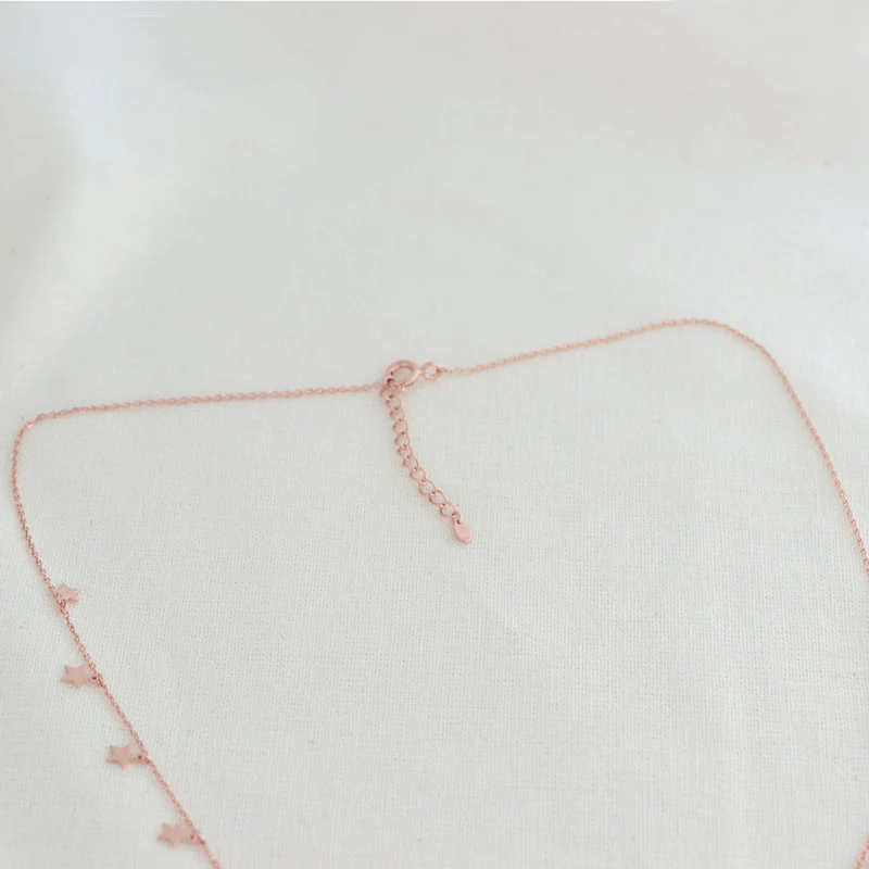 Star Chain Necklace- Sterling Silver