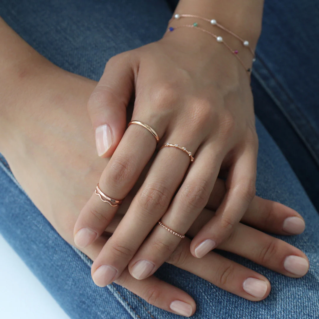 Thin Wave Ring- Sterling Silver