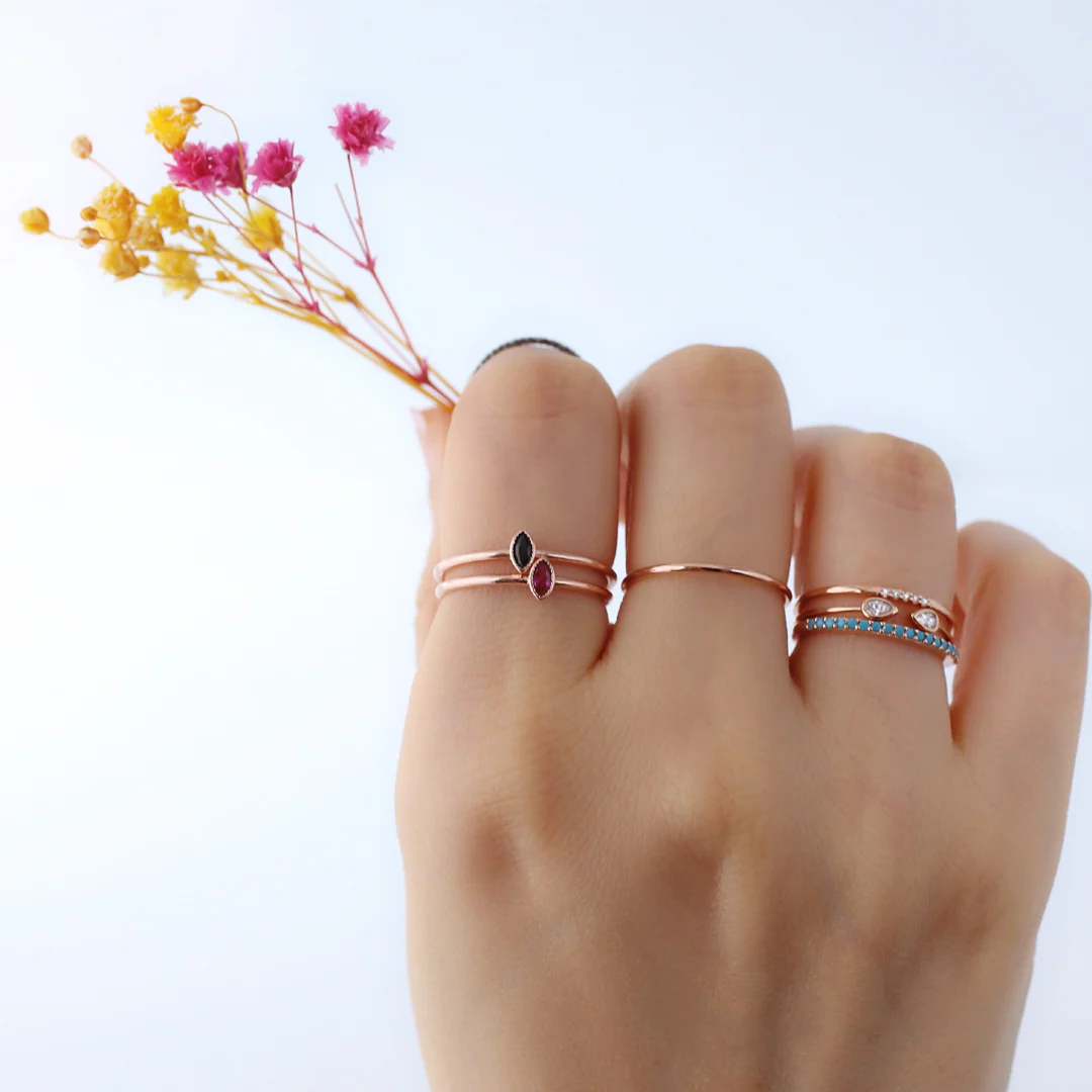 Basic Thin Round Band- Sterling Silver