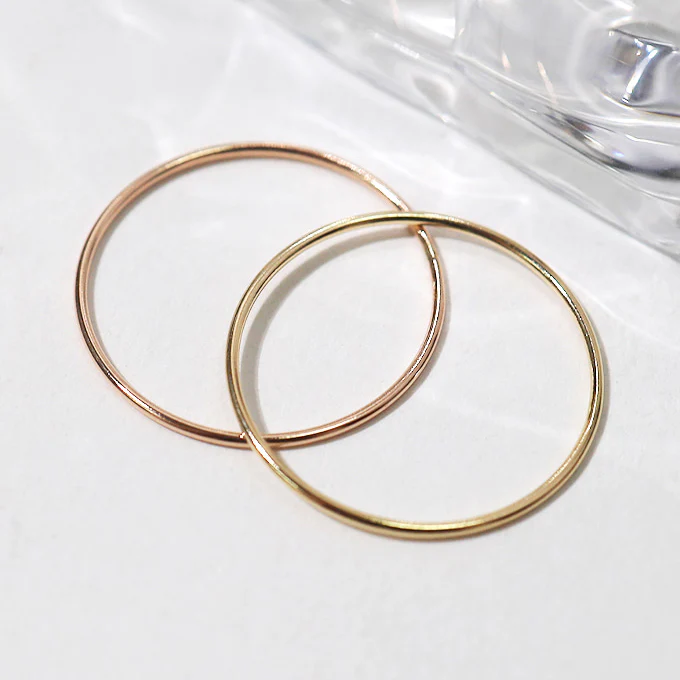 Skinny Stacking Ring- 14K Gold