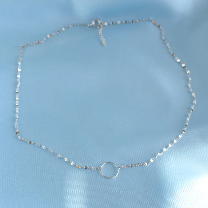 Eternity Chain Choker- Sterling Silver