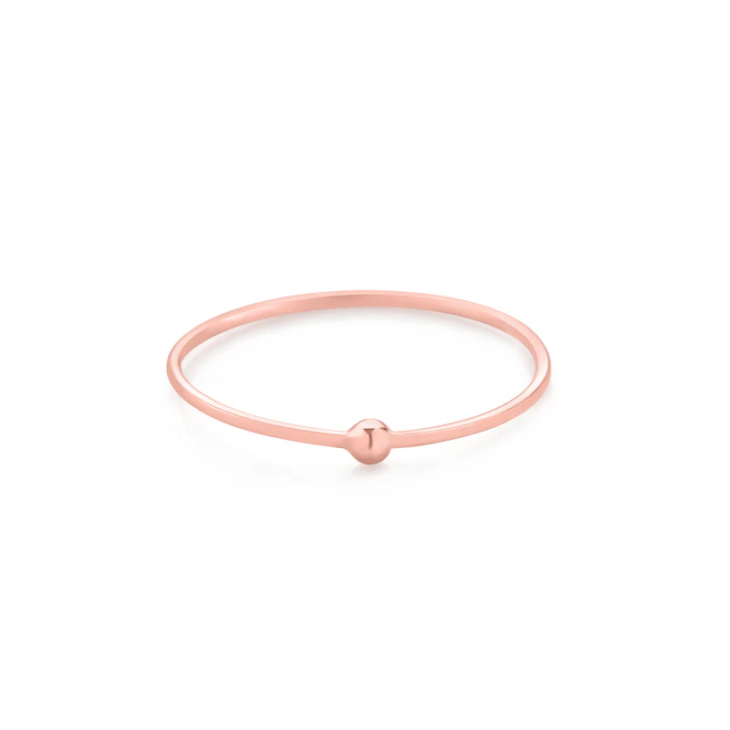 Thin Ball Ring- 14K Gold