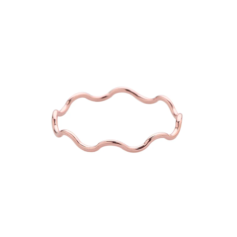 Thin Wave Ring- Sterling Silver