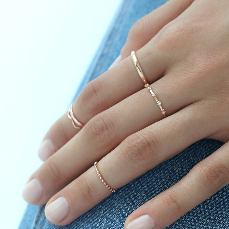 Mini Shine Ring- Sterling Silver