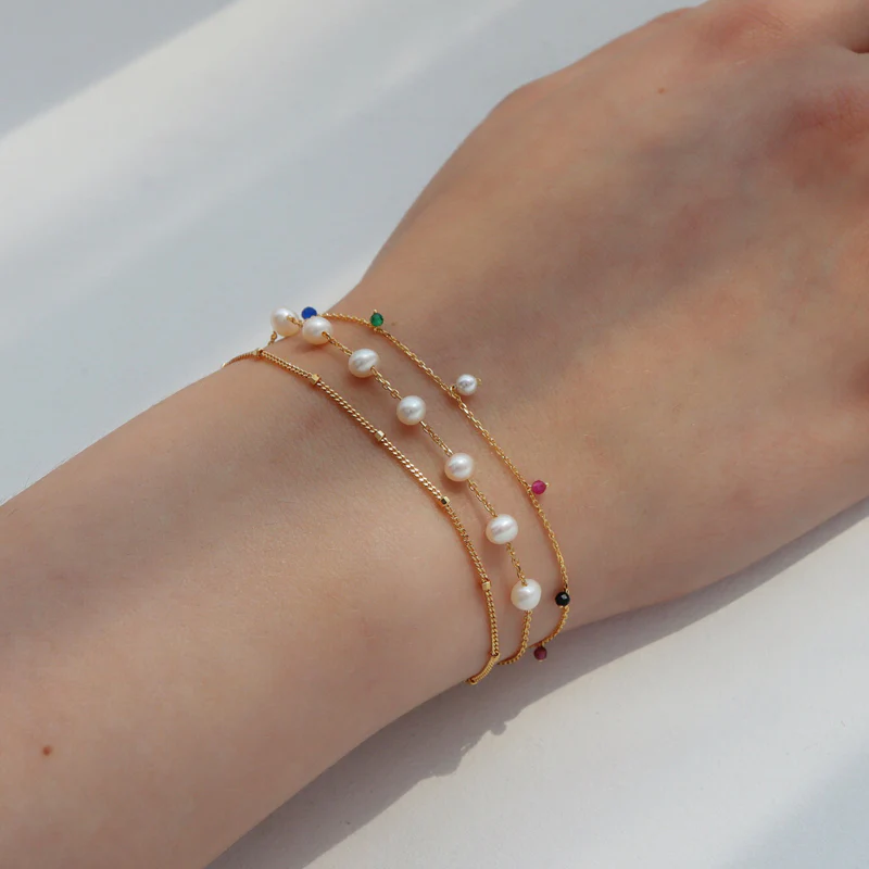 Freshwater Pearl Bracelet- Sterling Silver