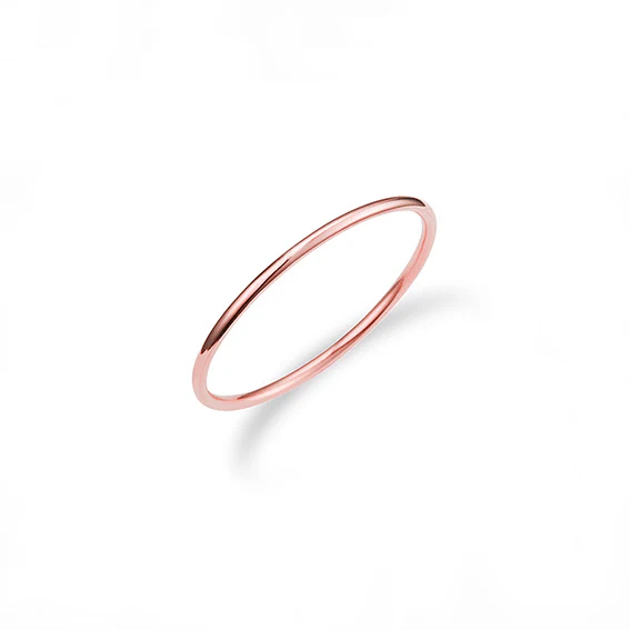 Basic Thin Round Band- Sterling Silver