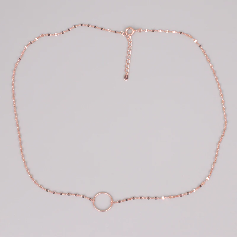 Eternity Chain Choker- Sterling Silver