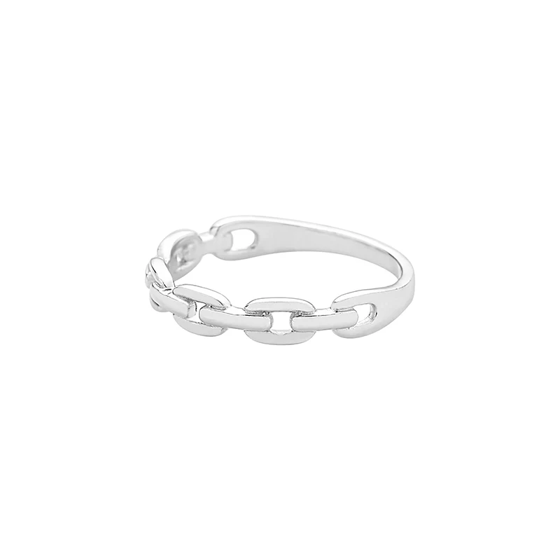 Chain Band Ring- Sterling Silver