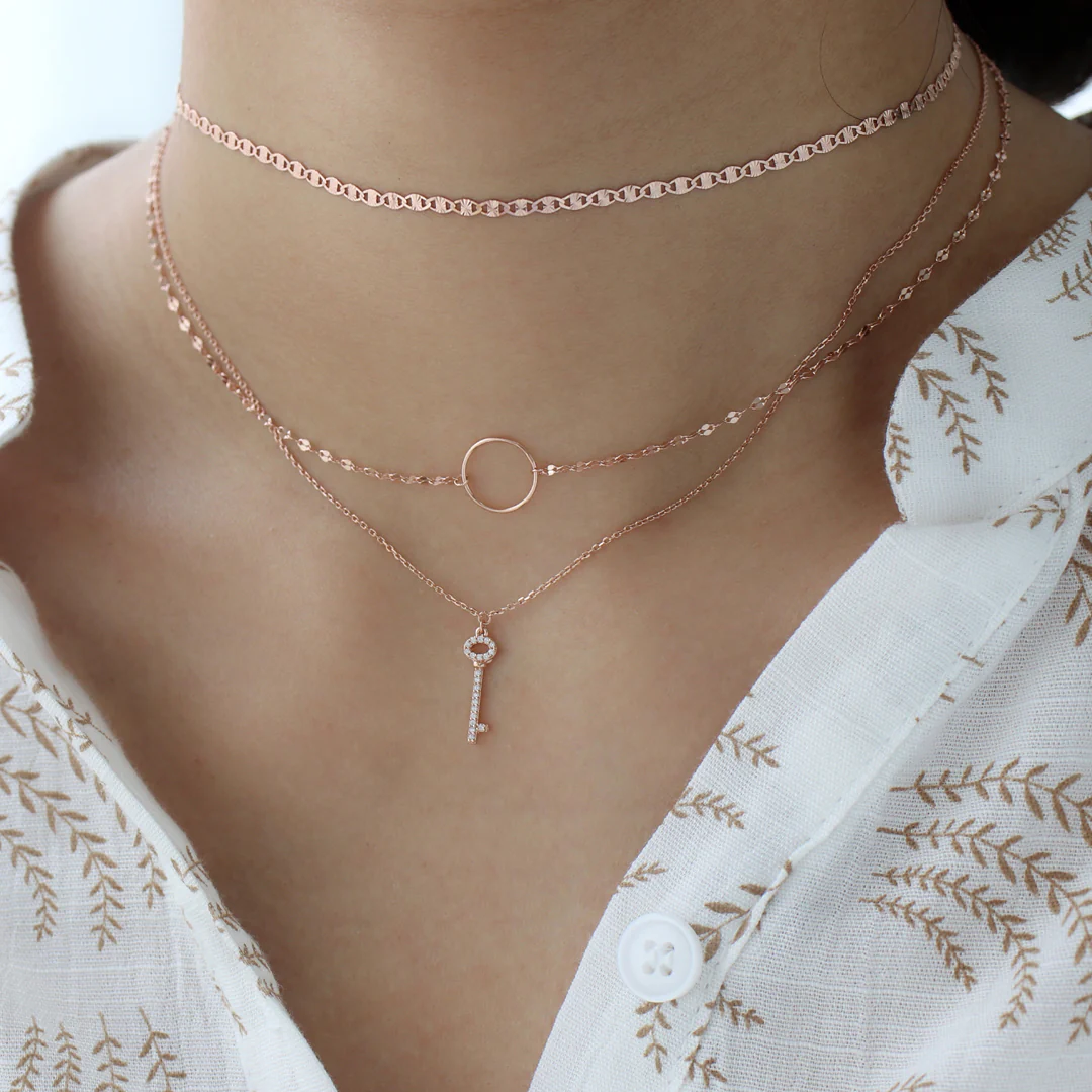 Eternity Chain Choker- Sterling Silver