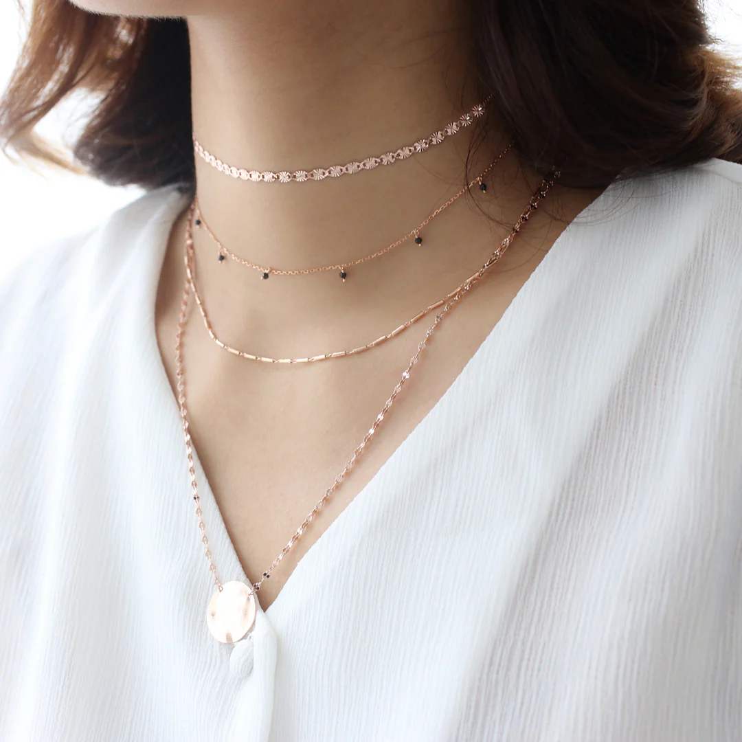 Highlight Chain Choker- Sterling Silver